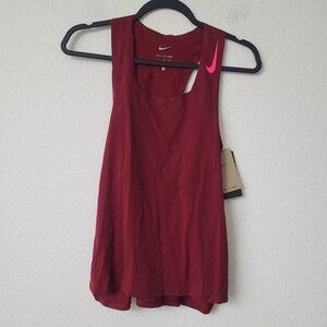 Nike Dri-Fit ADV Aeroswift Running Singlet DM4624-677 Size XL Burgundy